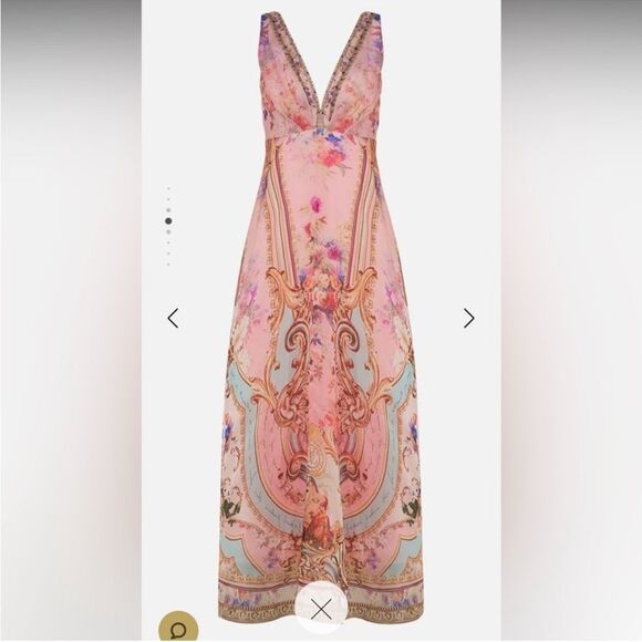 16 NWT 1000.00 CAMILLA Plunge Neck Maxi Dress
Letters From The Pink Room Size XS - Picture 4 of 8